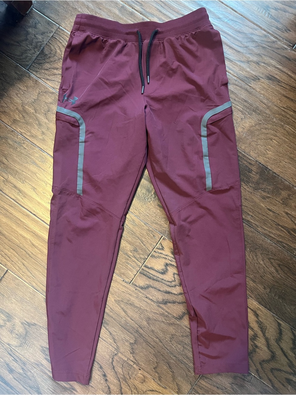 Under Armour Maroon Men's Performance Joggers with Reflective Accents